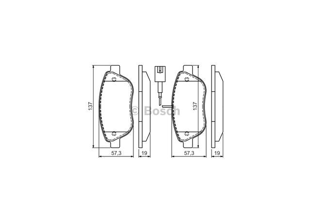 Bosch Blue Line Brake Pad Set Front BP1385