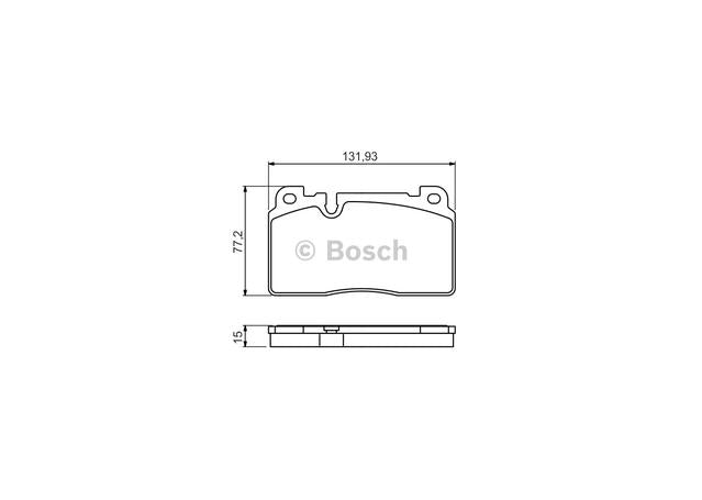 Bosch Blue Line Brake Pad Set Front BP1697