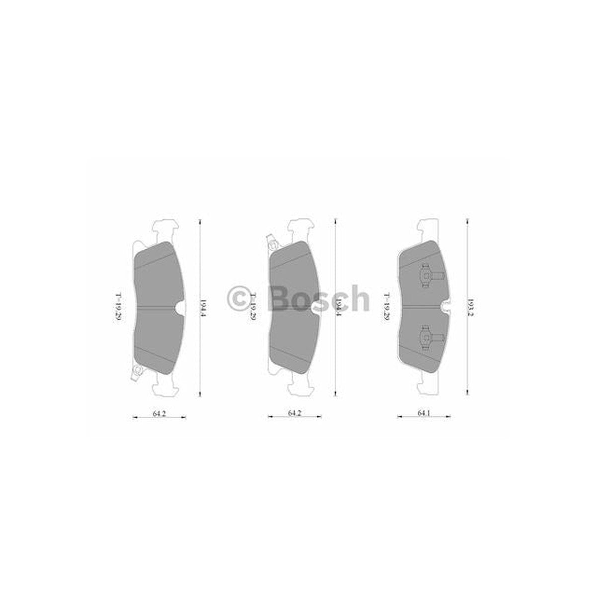 Bosch Blue Line Brake Pad Set Front DB2216BL
