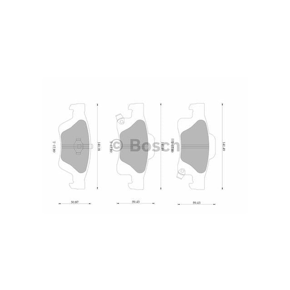 Bosch Blue Line Brake Pad Set Rear DB2217BL
