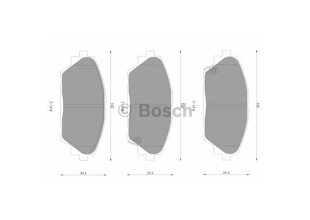 Bosch Blue Line Brake Pad Set Front DB2330BL