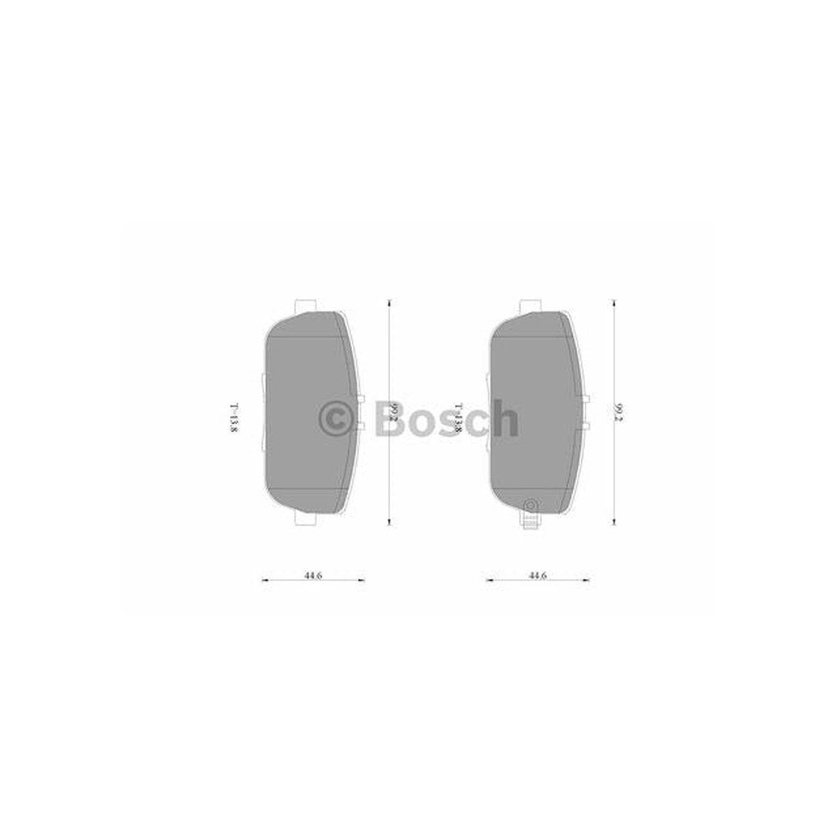 Bosch Blue Line Brake Pad Set Rear DB2064BL