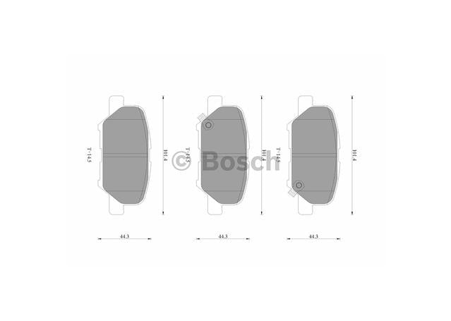 Bosch Blue Line Brake Pad Set Rear DB2294BL