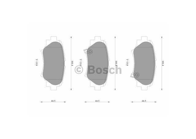 Bosch Blue Line Brake Pad Set Rear DB2331BL