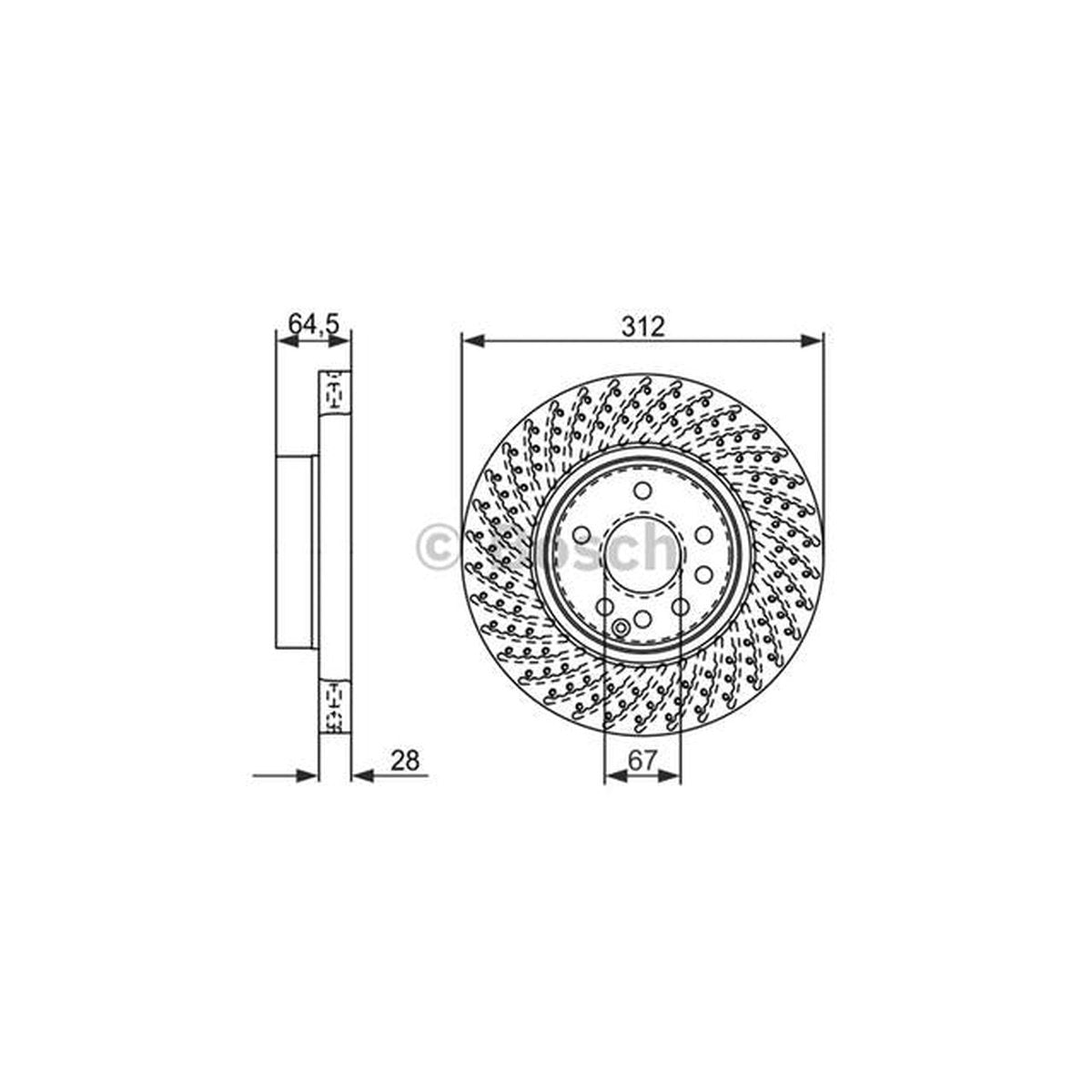 Bosch Brake Rotor Single Front BD1009