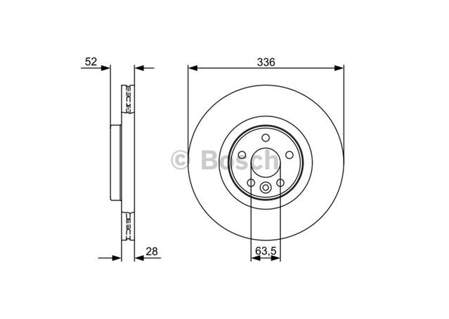 Bosch Brake Rotor Single Front BD1294