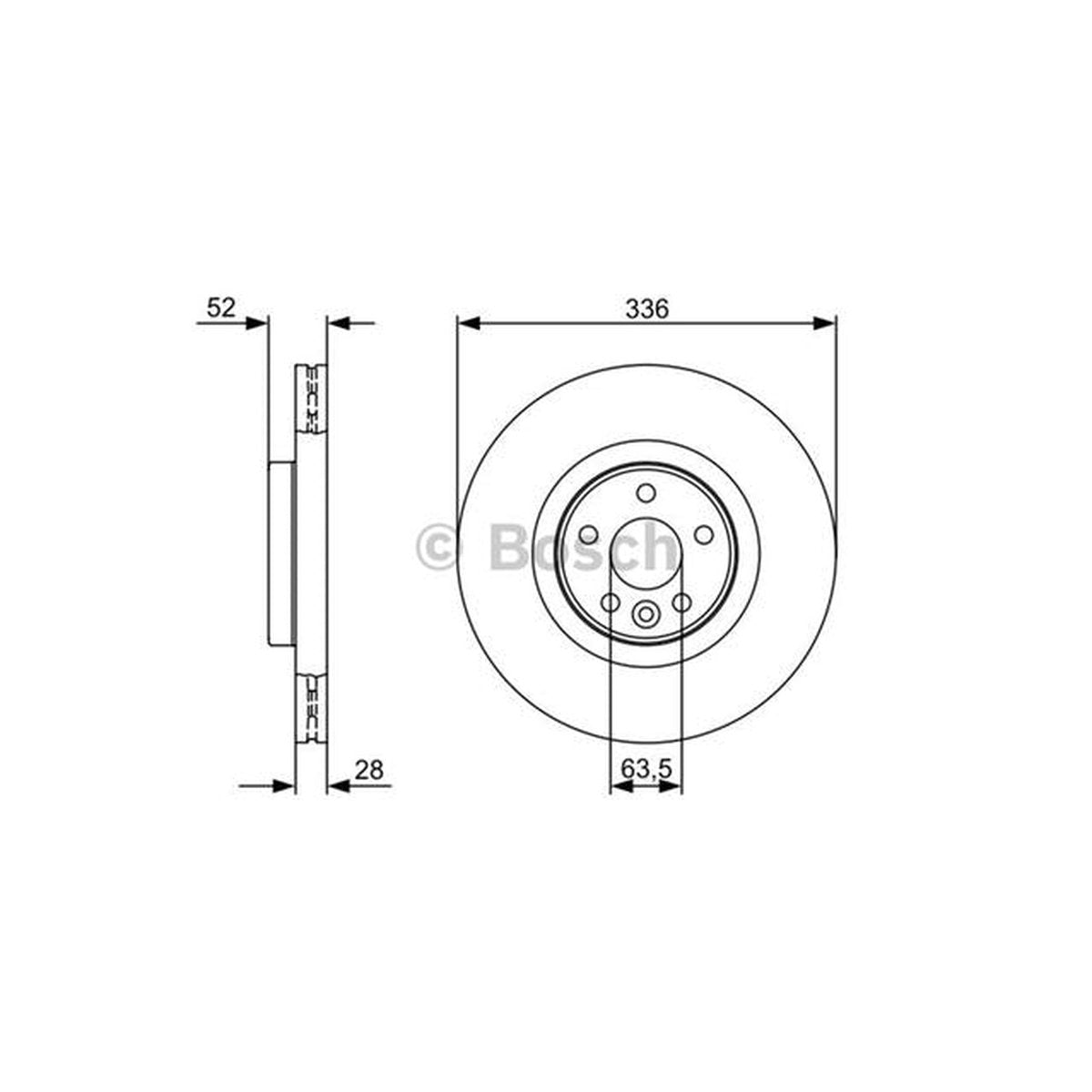Bosch Brake Rotor Pair Front BD1294