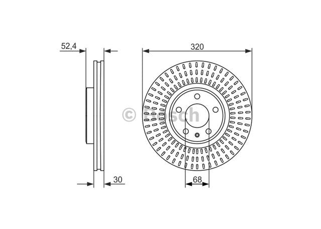 Bosch Brake Rotor Single Front BD1583