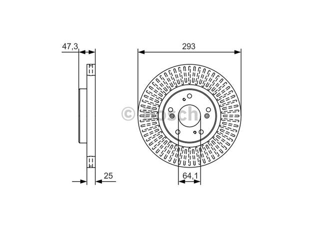 Bosch Brake Rotor Single Front BD2003
