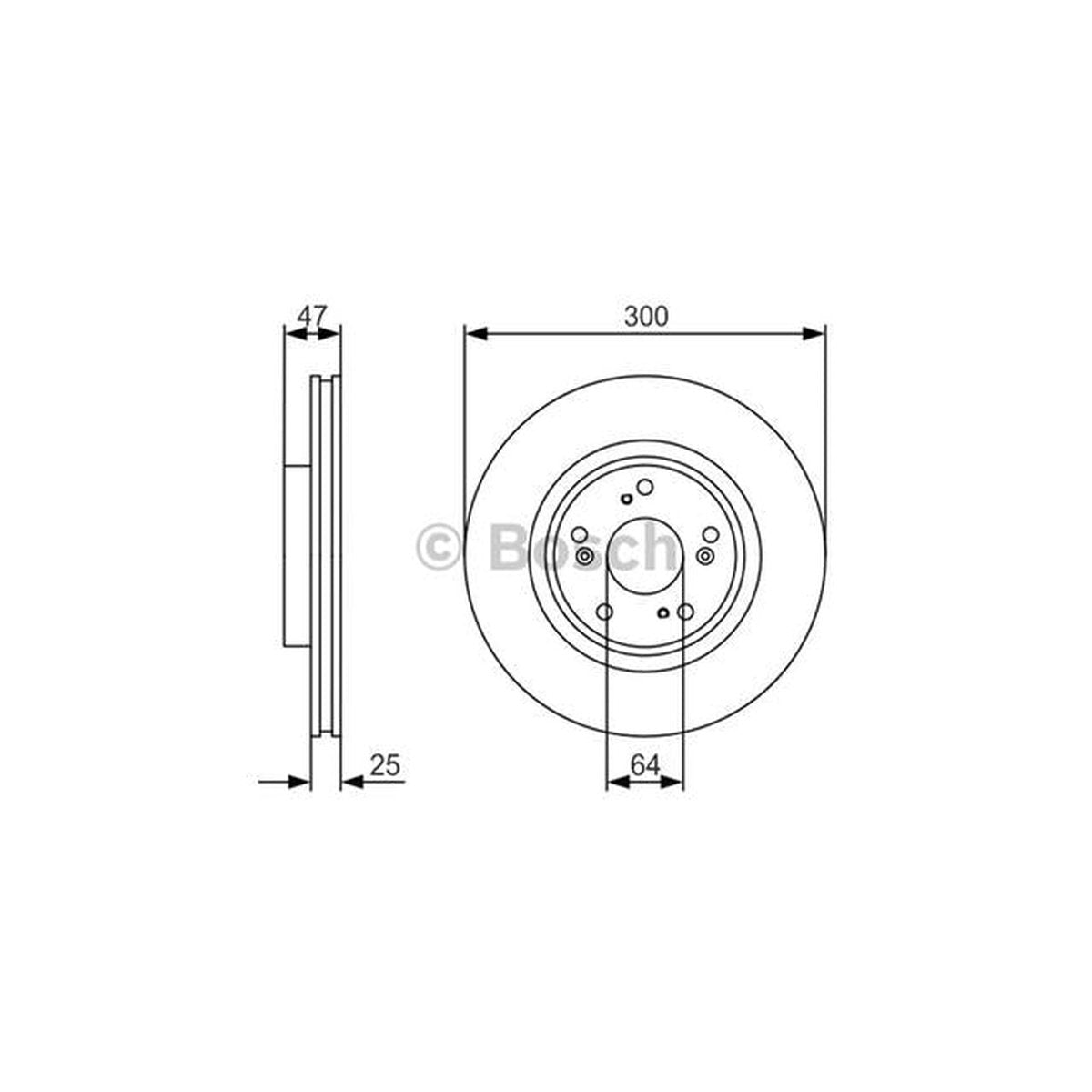 Bosch Brake Rotor Pair Front BD1759