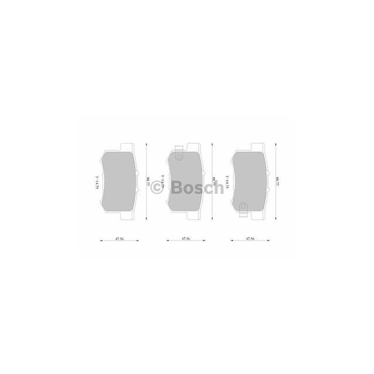 Bosch Blue Line Brake Pad Set Rear DB1230BL