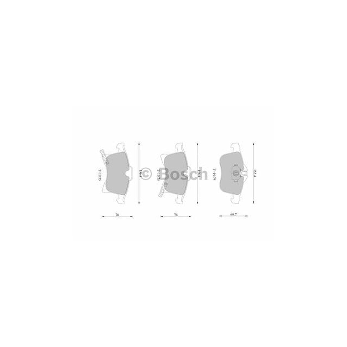 Bosch Blue Line Brake Pad Set Front DB1808BL