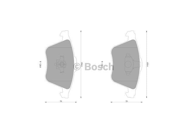 Bosch Blue Line Brake Pad Set Front DB2176BL