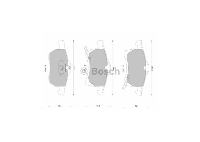 Bosch Blue Line Brake Pad Set Front DB1510BL