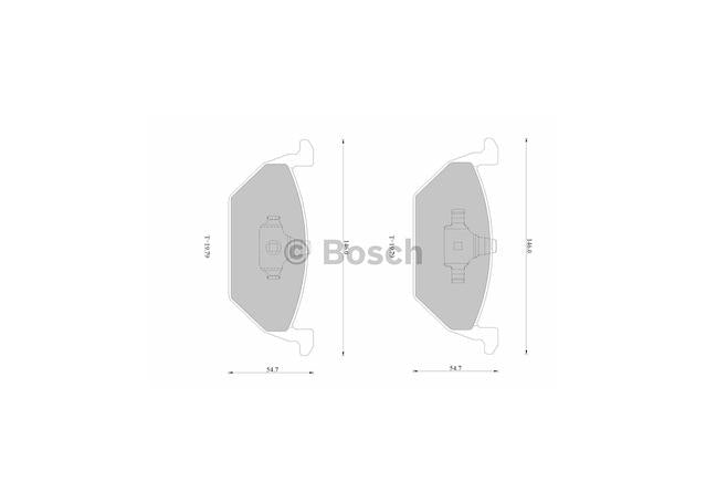 Bosch Blue Line Brake Pad Set Front DB1387BL