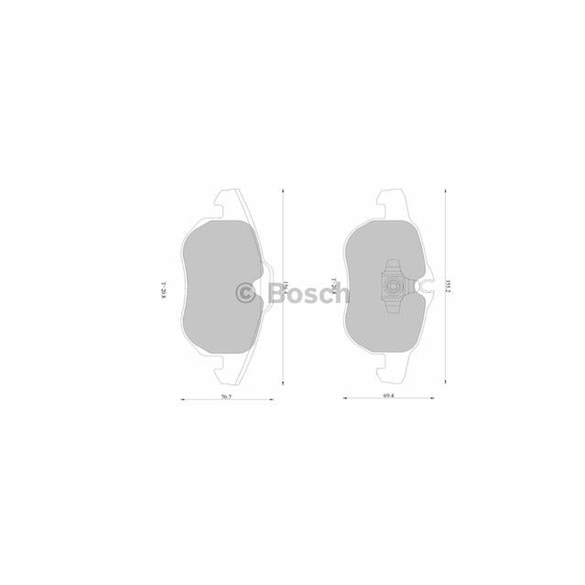 Bosch Blue Line Brake Pad Set Front DB1664BL
