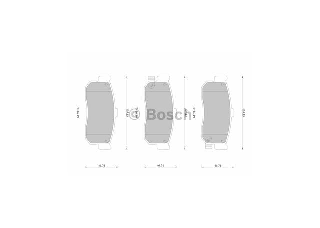 Bosch Blue Line Brake Pad Set Rear DB1247BL