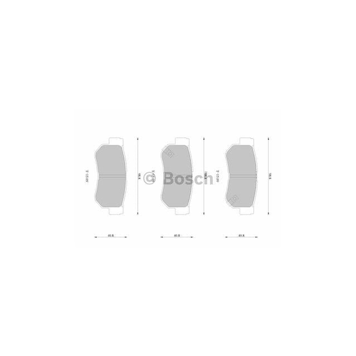 Bosch Blue Line Brake Pad Set Rear DB1451BL