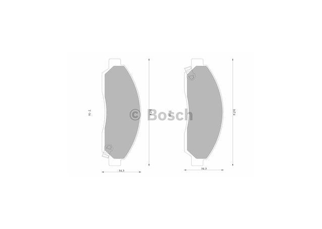 Bosch Blue Line Brake Pad Set Front DB1468BL