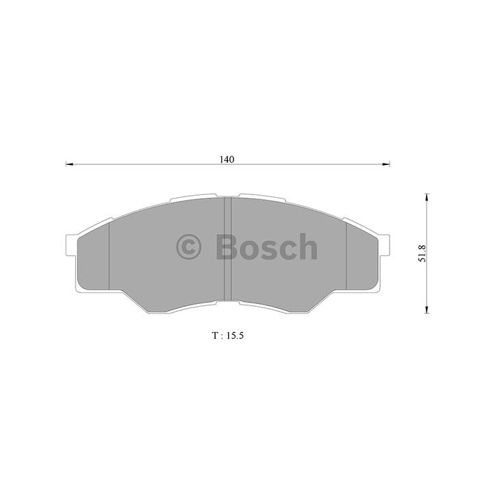 Bosch Blue Line Brake Pad Set Front DB1741BL