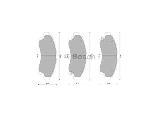 Bosch Blue Line Brake Pad Set Front DB1322BL