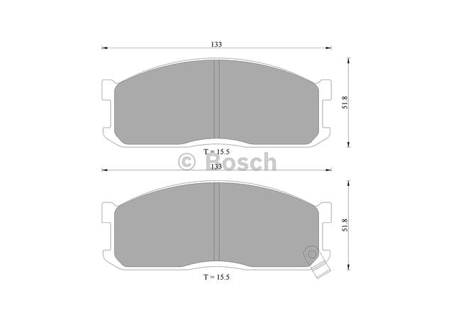 Bosch Blue Line Brake Pad Set Front DB388BL