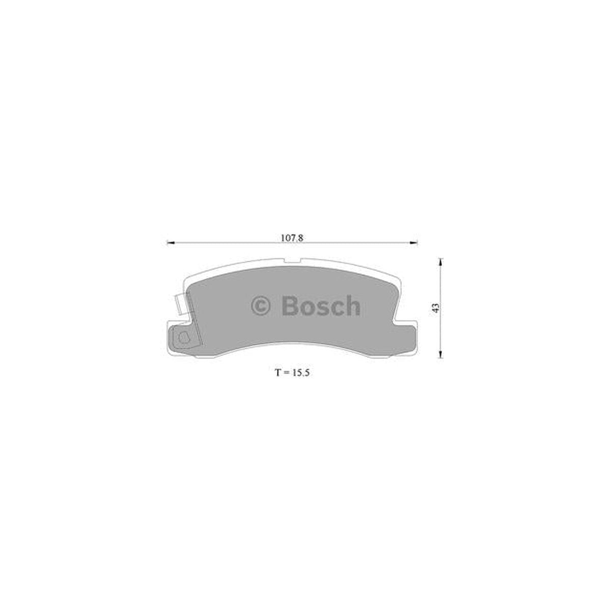Bosch Blue Line Brake Pad Set Rear DB1147BL