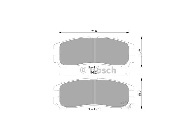 Bosch Blue Line Brake Pad Set Rear DB1239BL