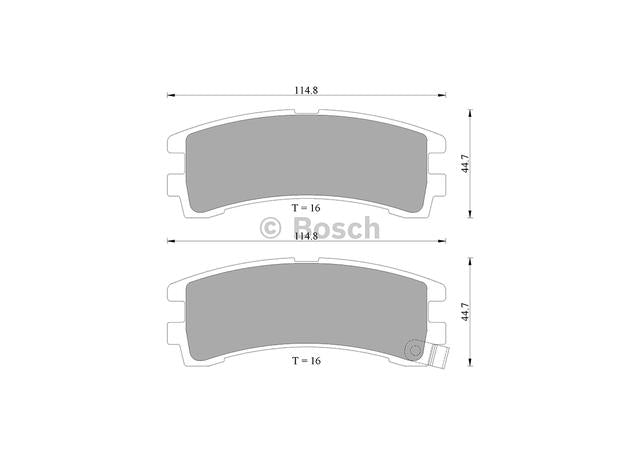 Bosch Blue Line Brake Pad Set Rear DB1175BL