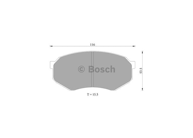Bosch Blue Line Brake Pad Set Front DB1141BL