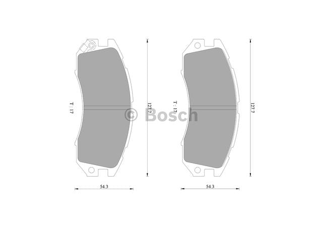 Bosch Blue Line Brake Pad Set Front DB1185BL