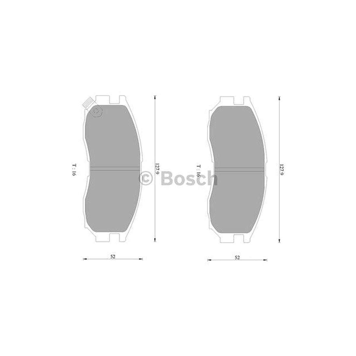 Bosch Blue Line Brake Pad Set Front DB1249BL