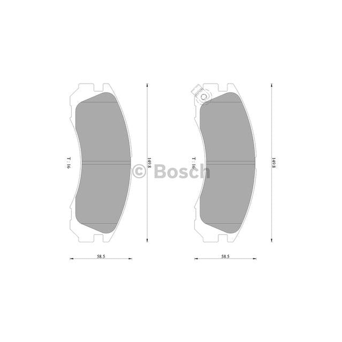 Bosch Blue Line Brake Pad Set Front DB1223BL