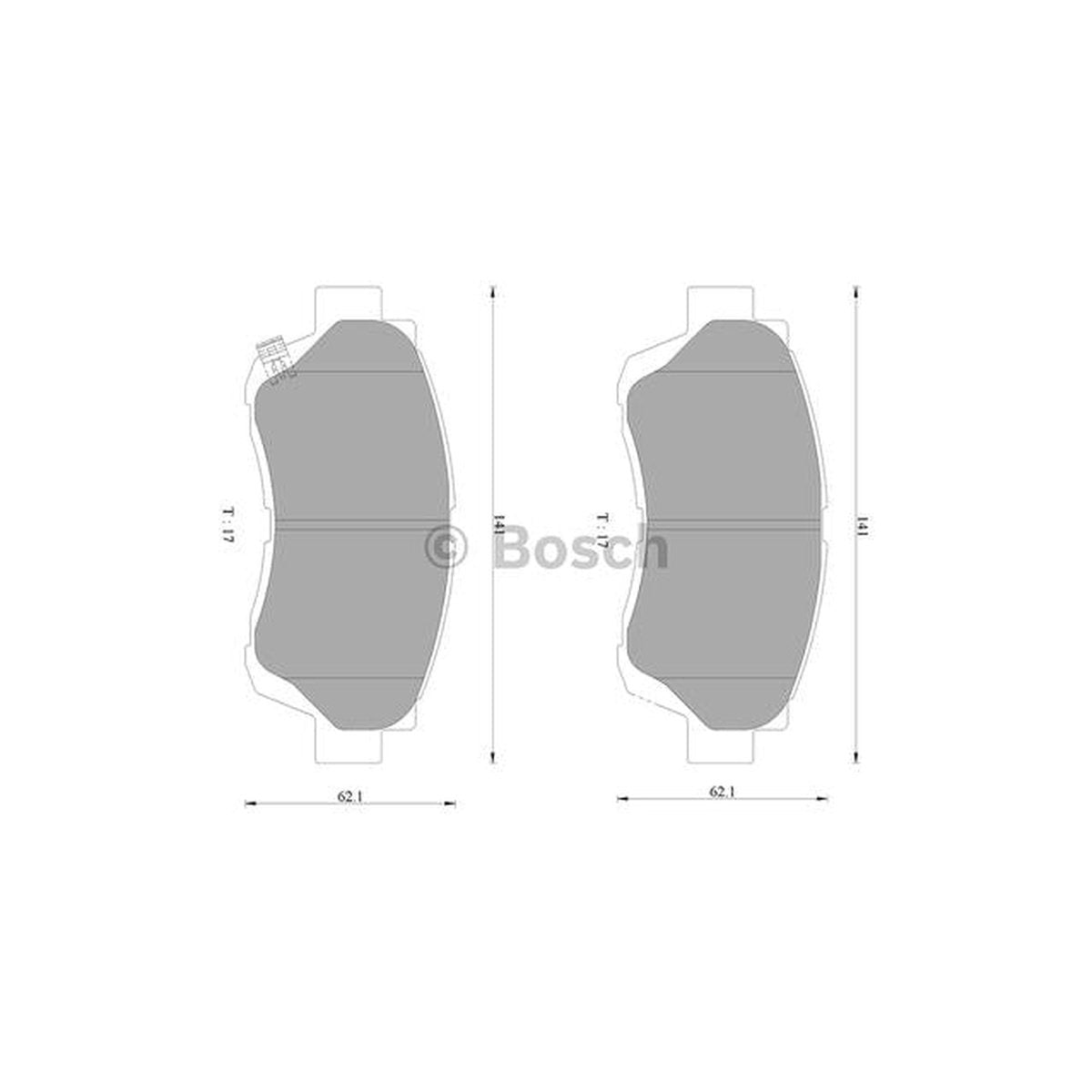 Bosch Blue Line Brake Pad Set Front DB1209BL