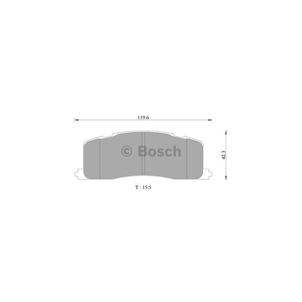 Bosch Blue Line Brake Pad Set Rear DB1213BL