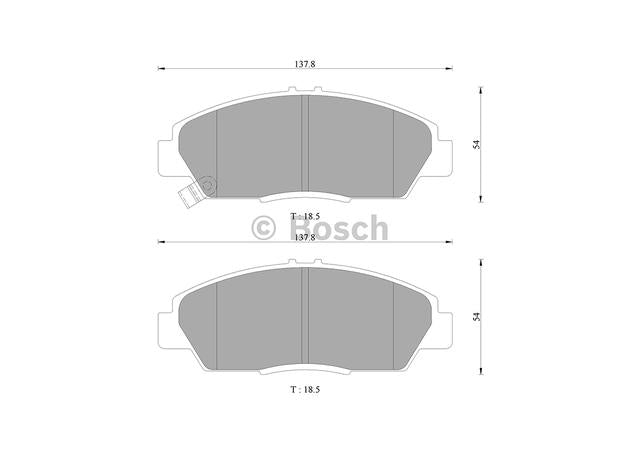Bosch Blue Line Brake Pad Set Front DB1268BL