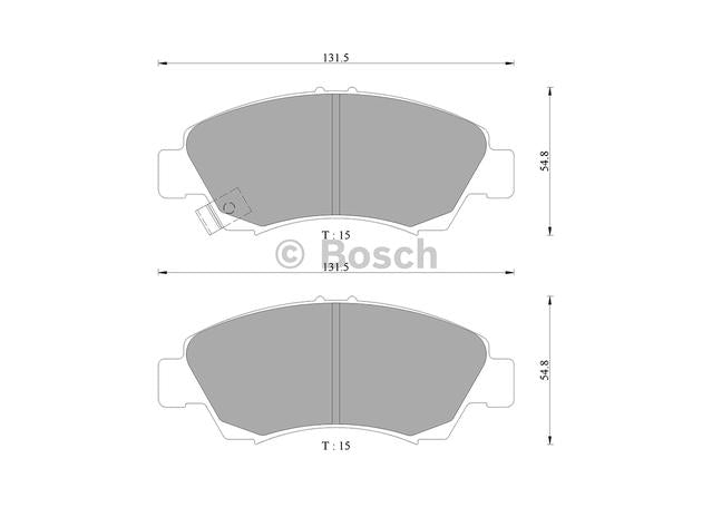 Bosch Blue Line Brake Pad Set Front DB1262BL
