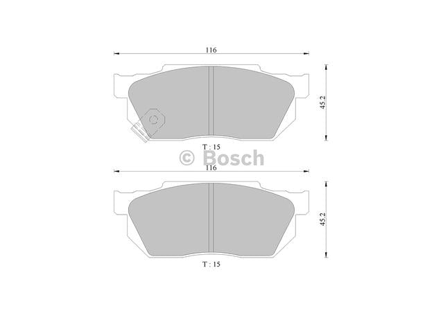 Bosch Blue Line Brake Pad Set Front DB300BL