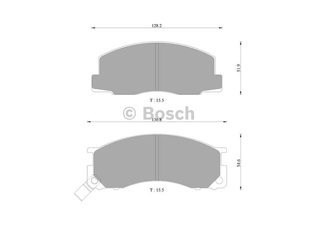 Bosch Blue Line Brake Pad Set Front DB1215BL
