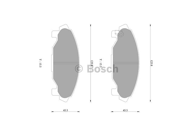 Bosch Blue Line Brake Pad Set Front DB1271BL