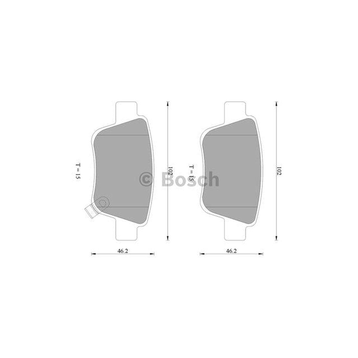Bosch Blue Line Brake Pad Set Rear DB1914BL
