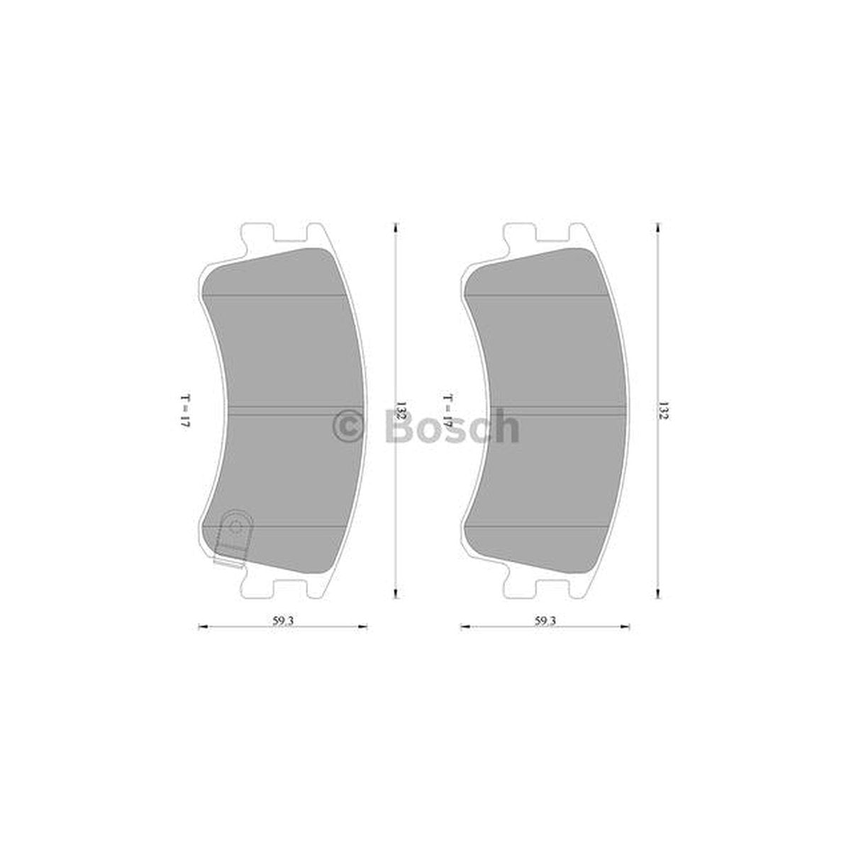 Bosch Blue Line Brake Pad Set Front DB1484BL