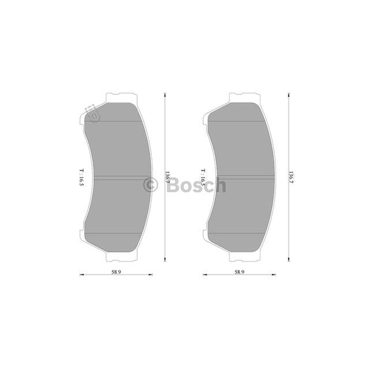 Bosch Blue Line Brake Pad Set Front DB1942BL