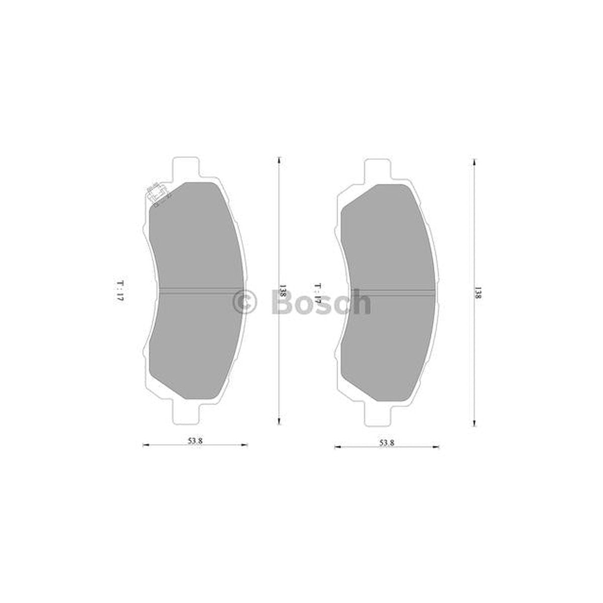 Bosch Blue Line Brake Pad Set Front DB1363BL