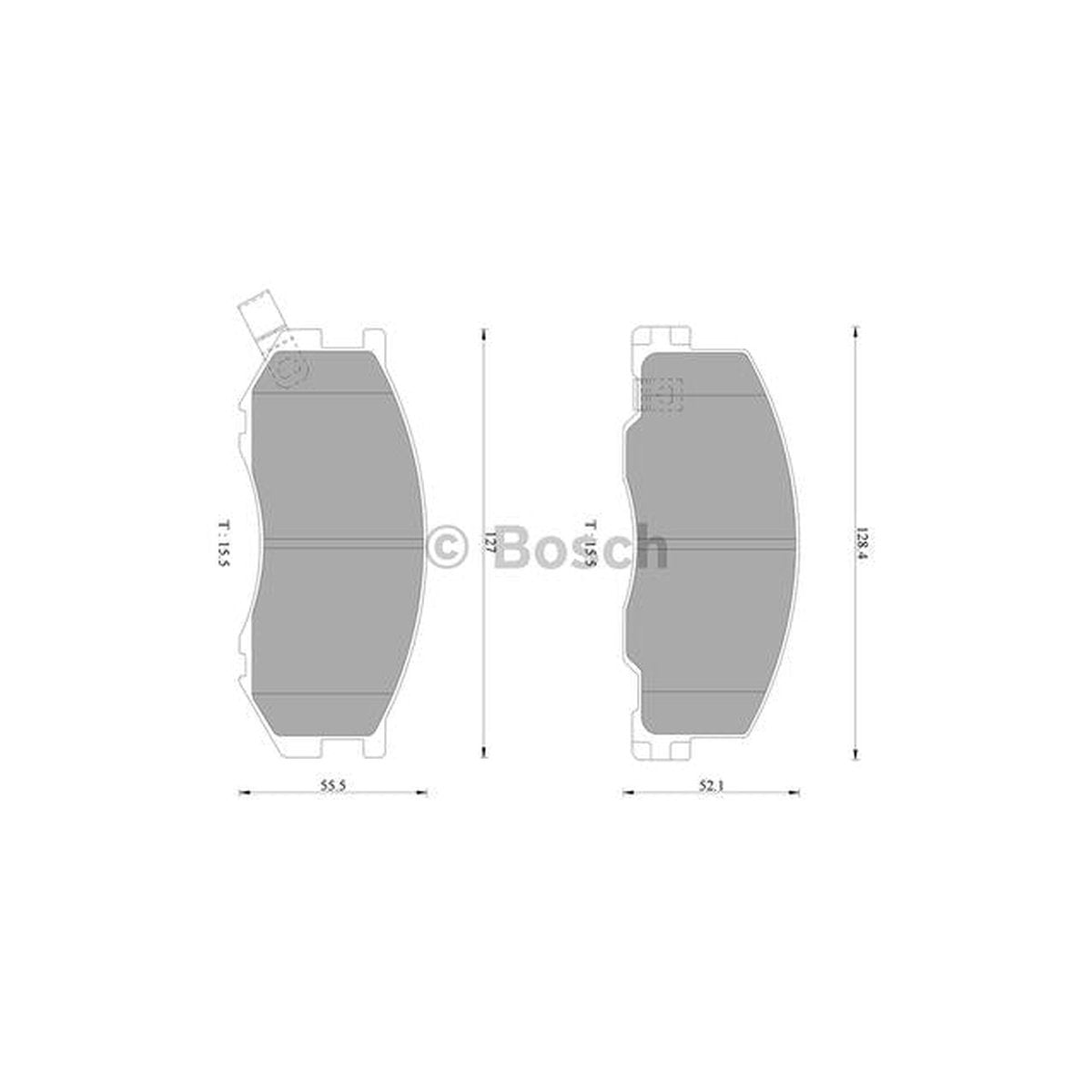 Bosch Blue Line Brake Pad Set Front DB1372BL