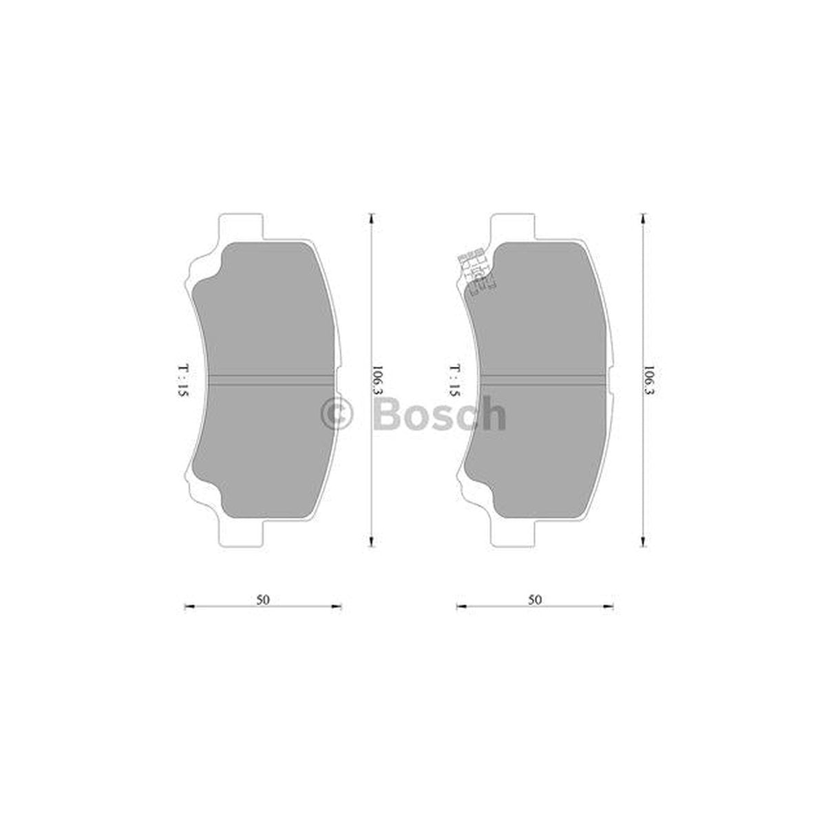 Bosch Blue Line Brake Pad Set Front DB1459BL