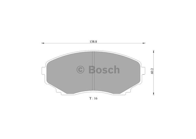 Bosch Blue Line Brake Pad Set Front DB1274BL