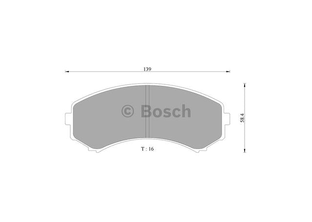 Bosch Blue Line Brake Pad Set Front DB1385BL
