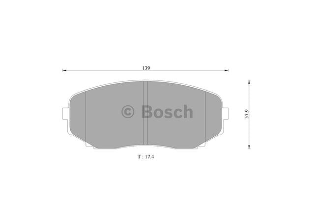 Bosch Blue Line Brake Pad Set Front DB1916BL