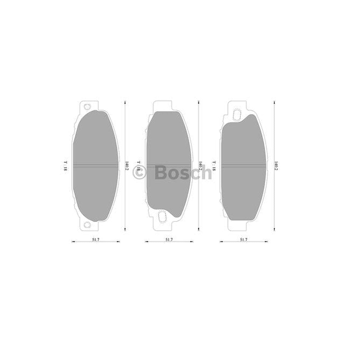 Bosch Blue Line Brake Pad Set Front DB1315BL